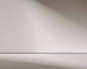 Brown background wall floor with shadow flower gradient old rose color backdrop, minimal podium stage loft for presentation product, empty mockup stand interior