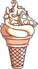 Softserve Cone with Lemon