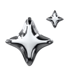 3d chrome icon Abstract