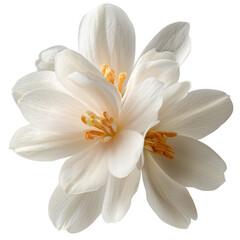 white champaca flower on transparent png background