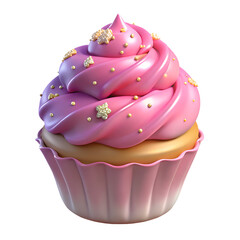 cupcake isolated on white background