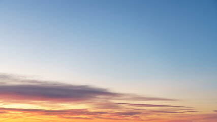 Dawn sky only, design element, no people