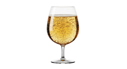 Isolated effervescent drink in glass, alcohol for special occasion, celebration sparkling wine