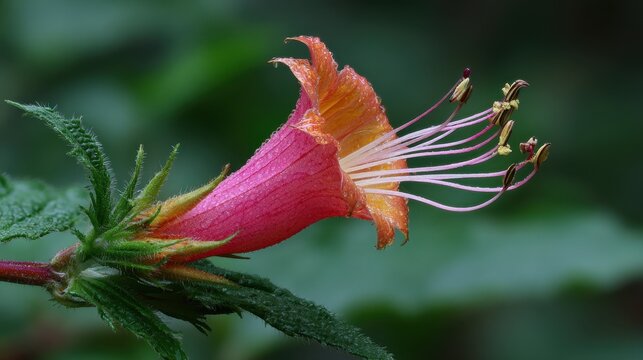 Devils Claw Flower: A Vibrant Pink and Orange Blossom in Nature