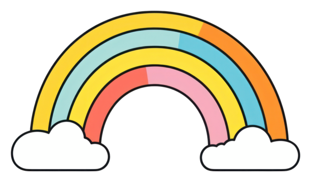 PNG Rainbow line logo sky.