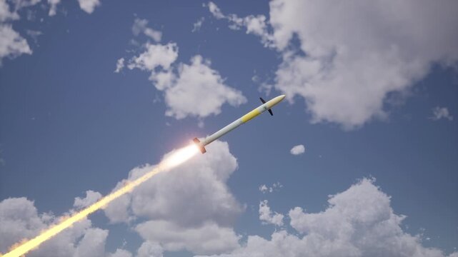 Missile 9K121 In The Sky
