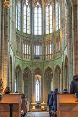 Mont Saint Michel Abbey Interior