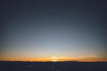 Sunrise from Roys Peak Summit in Early Autumn, New Zealand