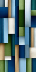 Abstract Background Pattern Featuring Shades of Blue, Green, and Beige with Textured Digital Overlay