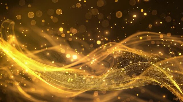 Video Shiny gold surface with plenty of sparkles