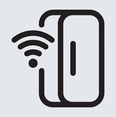 Smart Key card with wireless connection vector illustration for hotel access,  vector illustration