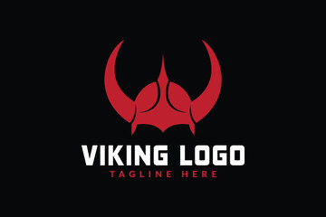 viking helmet logo icon vector illustration	
