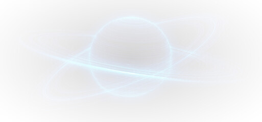 png cosmic space design with planets, rings, and fantasy orbit