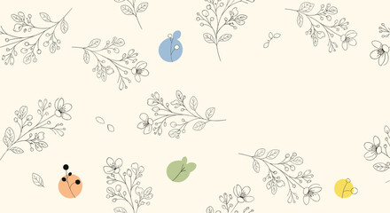 Whimsical abstract shapes with organic textures floating on a light background.