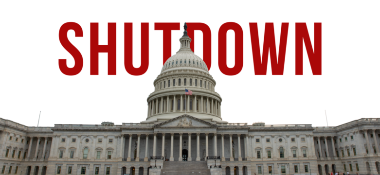 USA government shutdown daclared worldwide shown with Capital Hill Building in PNG transparent 