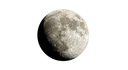 Isolated lunar phase moon astronomical object celestial body satellite natural satellite