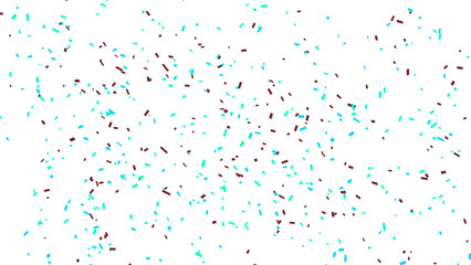 Colorful Confetti Explosion: A Festive Celebration on Clean White Background