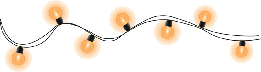 Christmas Warm Glowing String Lights Garland