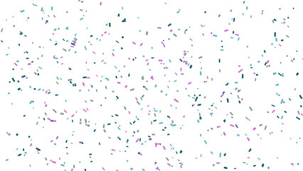 Festive Confetti Explosion on White Background for Celebrations and Events