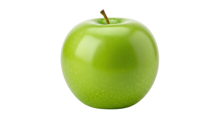 Isolated Granny Smith apple, a whole green fruit ready to be eaten or used in a recipe