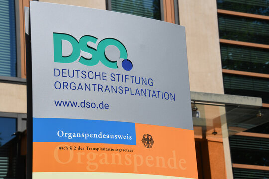 Frankfurt, Hesse, Germany - June 30, 2025: Head office of German Organ Transplantation Foundation in Frankfurt - DSO is the German foundation for organ donation and transplantation