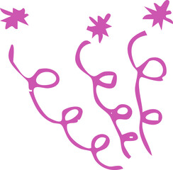 Obraz premium Firework Sparks Crayon textured hand drawn, Star