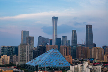 Beijing's financial district displays a glittering skyline of contemporary architecture, including the China Zun , against a metropolitan backdrop © 肖勇