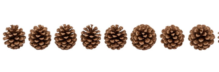 Pinecone Collection: A symmetrical arrangement of intricately textured pinecones, showcasing the beauty of natural design, offering a glimpse of the forest's subtle wonders.