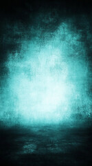 Obraz premium Abstract teal-blue-green gradient background with subtle grainy texture and dark tones, creating a sleek modern tech aesthetic perfect for banners, web design, or digital presentations. 