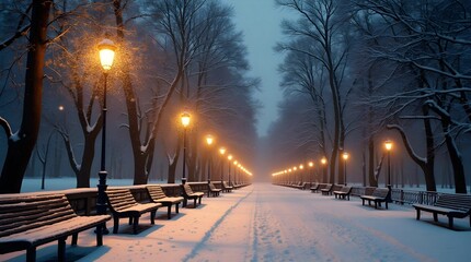 Winters Embrace Scene