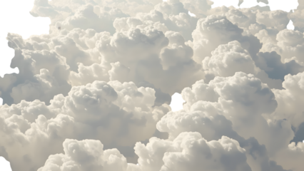 Celestial Cotton: A soft, ethereal formation of fluffy, white cumulus clouds, floating peacefully in the boundless expanse above, bringing a sense of calm and tranquility to the scene.