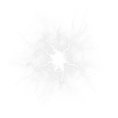 Dynamic electric explosion illustration on a transparent background, suitable as a PNG overlay for creative projects.