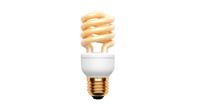 Isolated, energy-efficient light bulb for domestic or commercial lighting and illumination