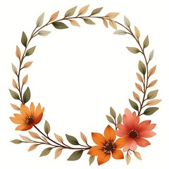 Rustic Autumn Floral Wreath
