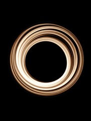 Abstract light swirl on black background