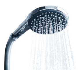 Showerhead bathroom showering indoors.