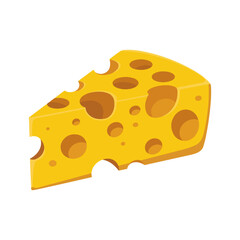 cheese wedge cartoon vector icon