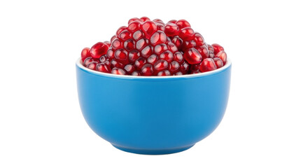 Isolated bowl of pomegranate seeds ready to eat healthy lifestyle concept photograph