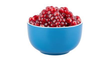 Isolated bowl of pomegranate seeds ready to eat healthy lifestyle concept photograph