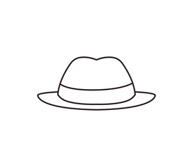 gentleman hat man men emoji symbol sign icon vector illustration isolated flat