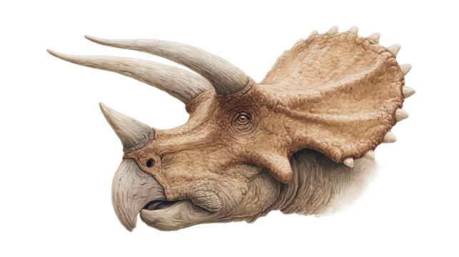Triceratops | animal illustration | transparent png