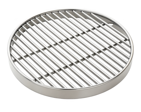 Metal barbecue grill isolated on transparent background for outdoor cooking needs