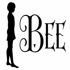 Bee Taine just on white background