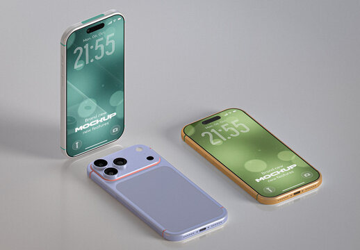 Isometric Smartphone Mockup