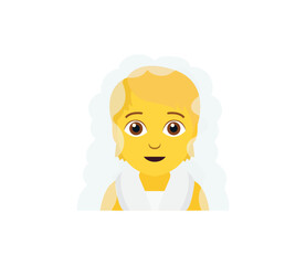 spa relaxing sauna person non-binary fog towel shower relax emoji symbol sign icon vector illustration isolated flat