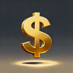 floating_golden_dollar_3d