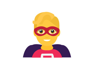 superhero man men male super hero mask masked vigilante emoji symbol sign icon vector illustration isolated flat