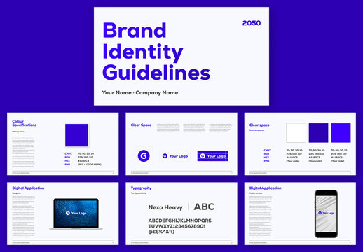 Brand Identity Guidelines Presentation Layout