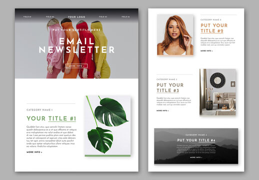 Email Newsletter Layout
