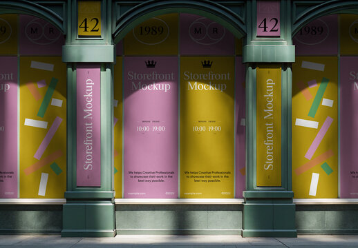Modern Building Storefront Mockup